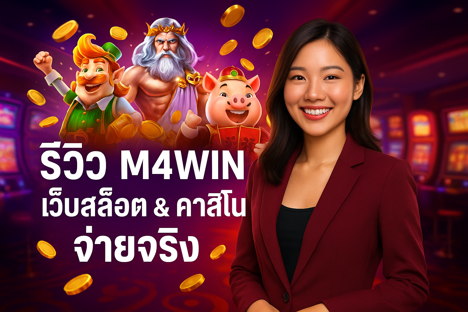 รีวิว M4WIN เว็บสล็อต & คาสิโน จ่ายจริง