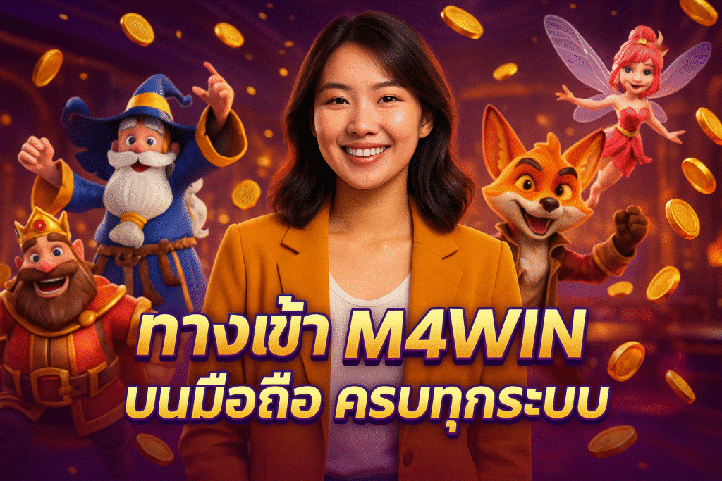 ทางเข้า M4WIN บนมือถือ ครบทุกระบบ