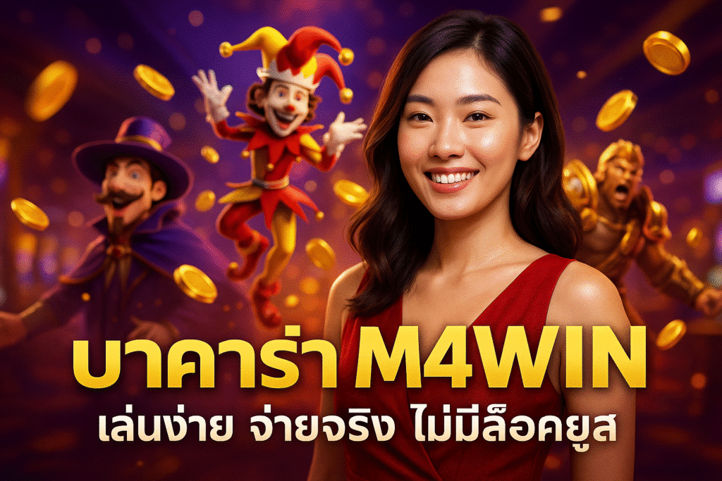 บาคาร่า M4WIN เล่นง่าย จ่ายจริง ไม่มีล็อคยูส